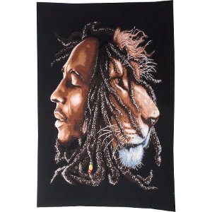 Tenture Bob Marley le lion