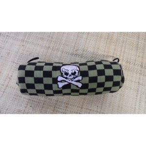 Trousse crâne tête de mort à damier 