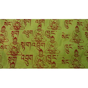 Besace Bouddha sanskrit vert