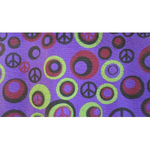 Portefeuille violet peace & love