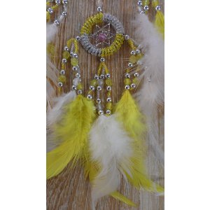 Dreamcatcher  bicolore zia jaune et blanc