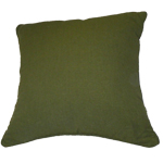 Coussin uni vert