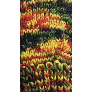 Mitaines en laine multicolore rasta