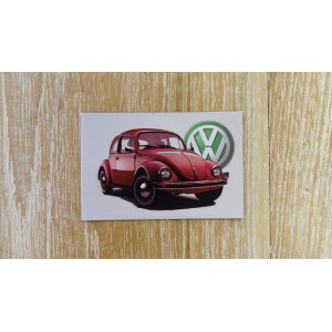 Aimant coccinelle Volkswagen rouge