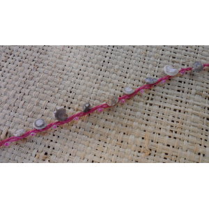 Bracelet de cheville rose sea shell