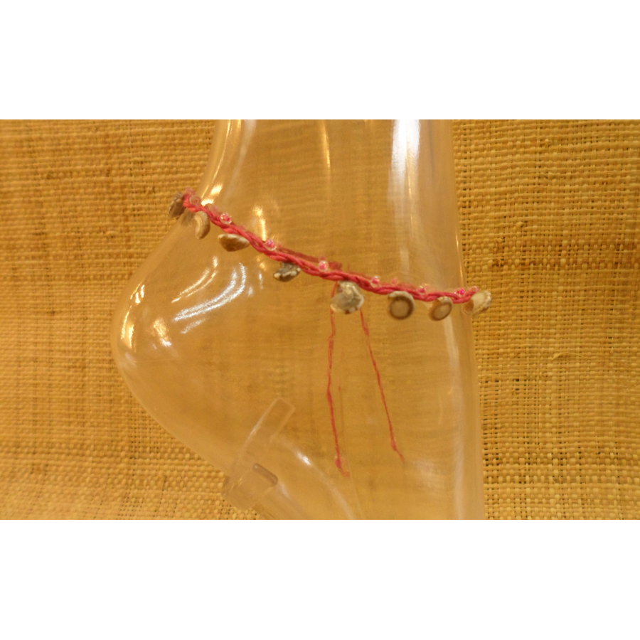 Bracelet de cheville rose sea shell