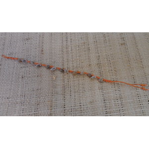 Bracelet de cheville orange sea shell