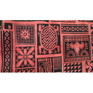 Tenture patchwork africa rouge