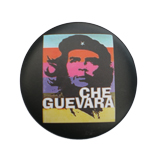 Badge Che Guevara bandes de couleur