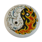 Badge Yin Yang Le Feu et l'Eau