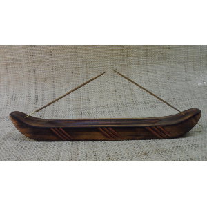 Porte encens pirogue