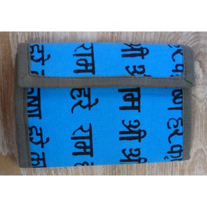 Portefeuille sanscrit bleu