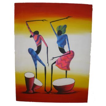 Tableau toile Duo en couleurs