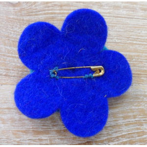 Broche fieltro océan