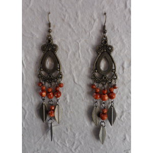 Boucles d'oreilles Lahu flamme