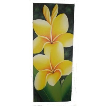 Tableau floral frangipanier pm jaune