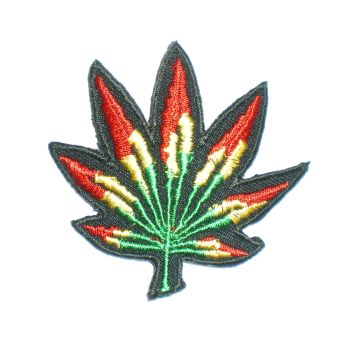 Patch feuille rasta