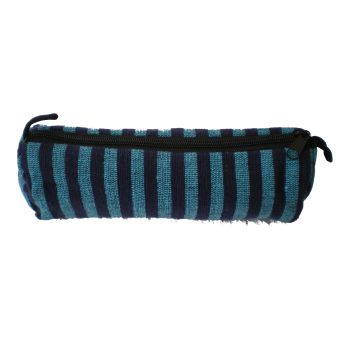 Trousse rayée marine et bleu