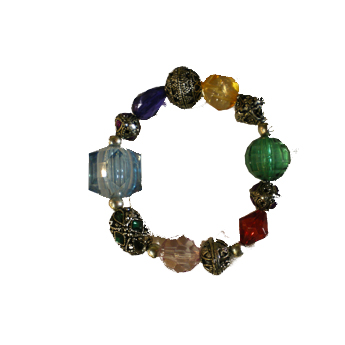 Bracelet indien couleur et argent