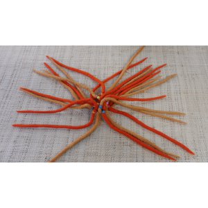 Chouchou big laine bouillie orange