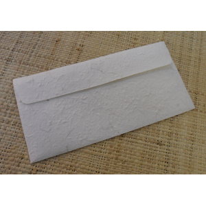 Papier à lettre et 10 enveloppes longues écru