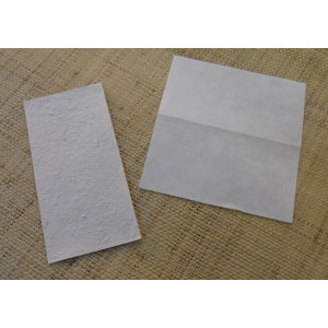 Papier à lettre et 10 enveloppes longues écru