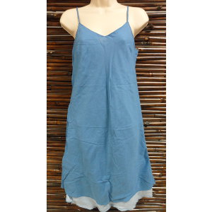 Robe longue d'été bleue