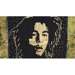 Tenture batik Bob Marley one love