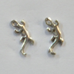 Clous d'oreille en argent Salamandres