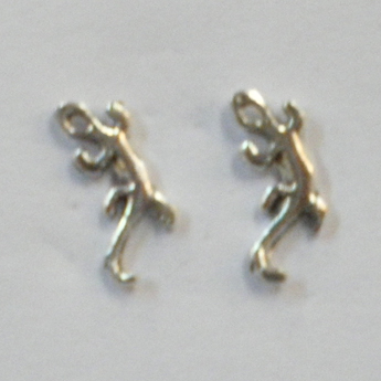 Clous d'oreille en argent Salamandres