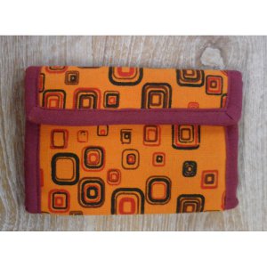 Portefeuille seventies orange