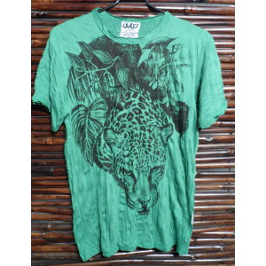 Tee shirt vert panthère