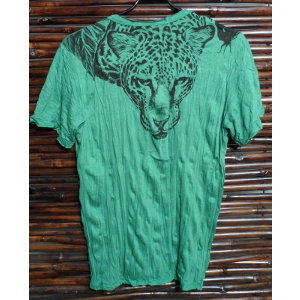 Tee shirt vert panthère
