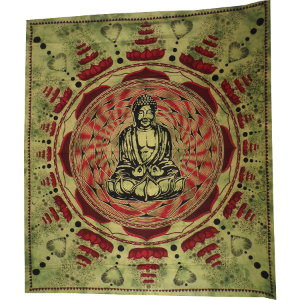 Maxi tenture pistache Bouddha lotus