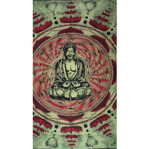 Maxi tenture pistache Bouddha lotus