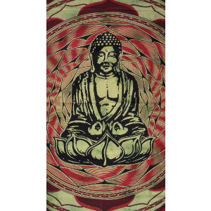 Maxi tenture pistache Bouddha lotus