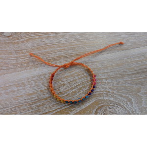 Bracelet Thaï orange