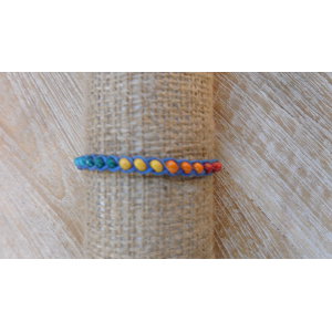 Bracelet Thaï bleu