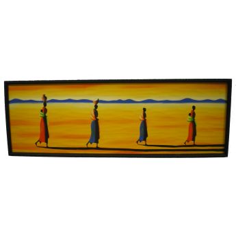 Tableau afro 122*42 Ombres
