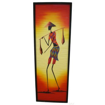 Tableau afro 122*42 Porteur