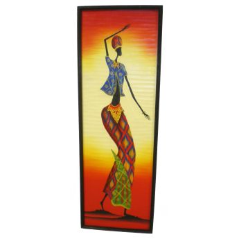 Tableau afro 122*42 La danseuse