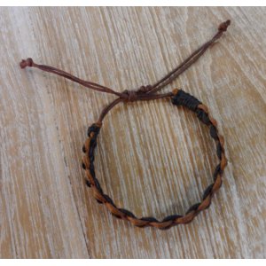 Bracelet  fantaisie Avi marron et noir