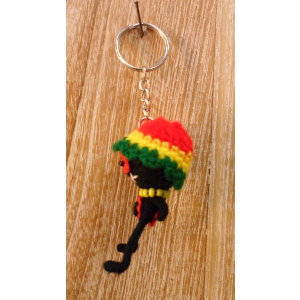 Porte clés rasta power flower