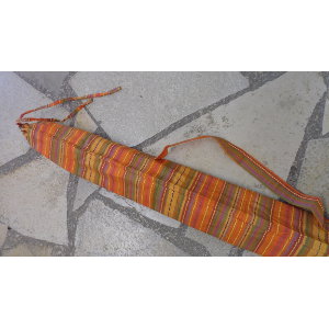 Housse 140 didgeridoo rayée orange