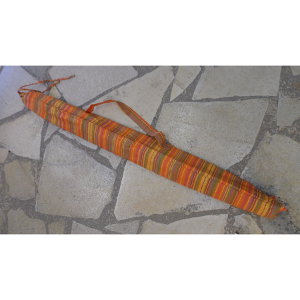 Housse 140 didgeridoo rayée orange