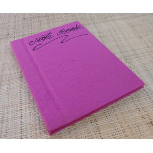 Carnet papier naturel fuschia