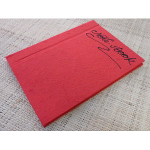 Carnet papier naturel rouge