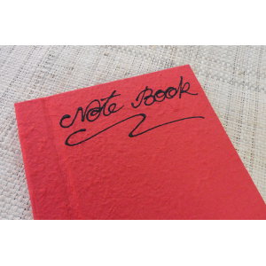 Carnet papier naturel rouge