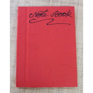 Carnet papier naturel rouge