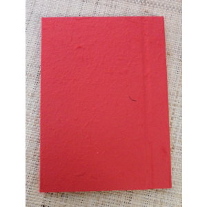 Carnet papier naturel rouge